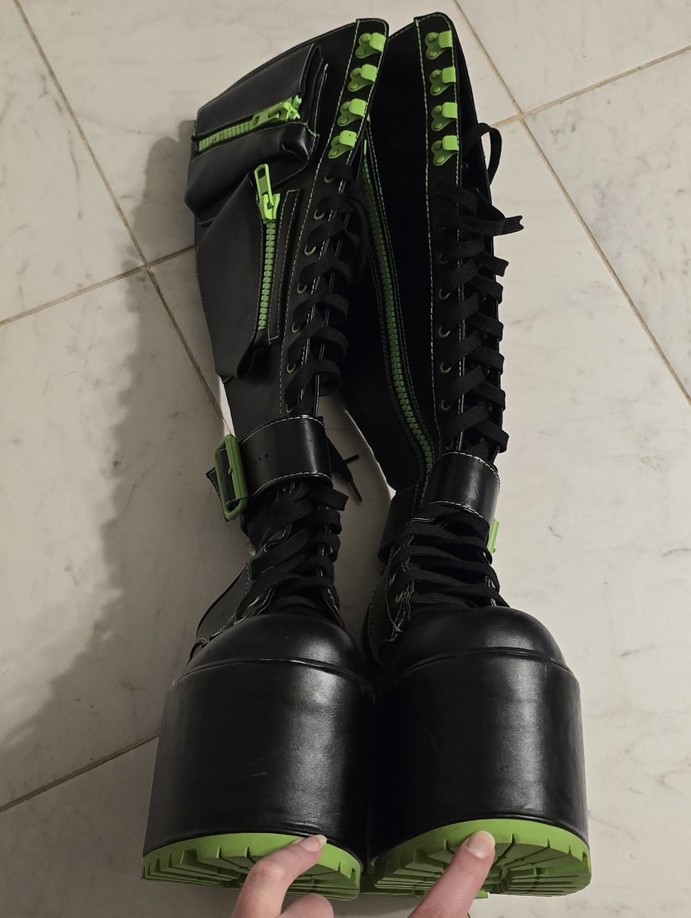 Dolls Kill Current Mood Obsidian Boots - Picture 9 of 10
